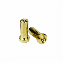 1up Racing LowPro Bullet Plugs - 5mm - Pair