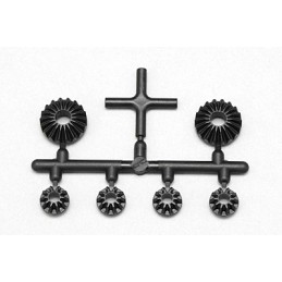 BD9 Molded Bevel Gear Set with Cross Pin (Large 2x/Small 4x)