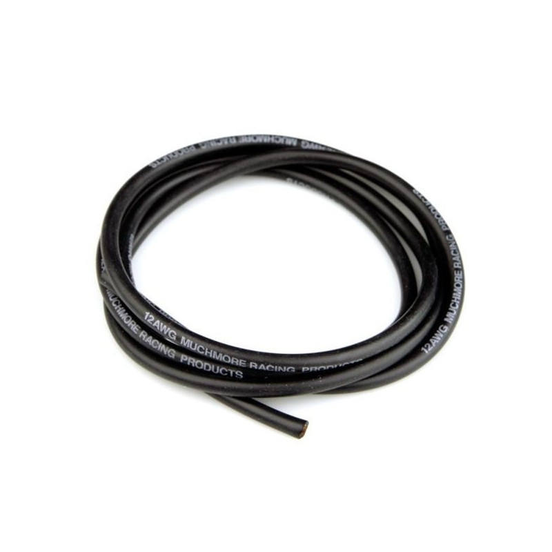 Muchmore Super Flexible High Current Silicon Wire 12 AWG Black 100cm