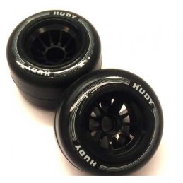 HUDY 1/10 FORMULA RUBBER TIRE - REAR